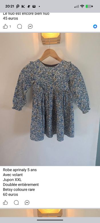 Robe créatrice liberty 