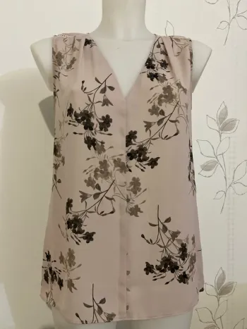 Top vieux rose fleuris Next Taille 36