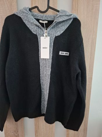 Gilet love noir taille unique