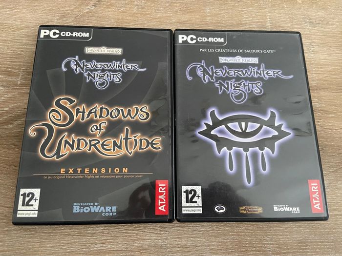 Lot de 2 jeux forgotten realms neverwinter nights pc vintage - photo numéro 1