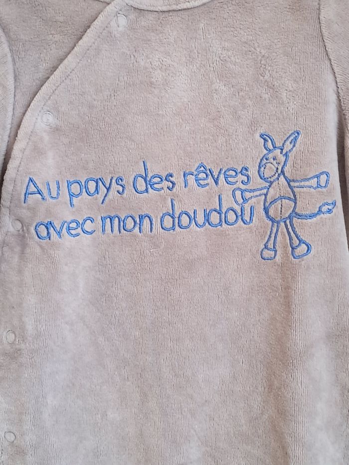 Pyjama velours 6 mois - photo numéro 2