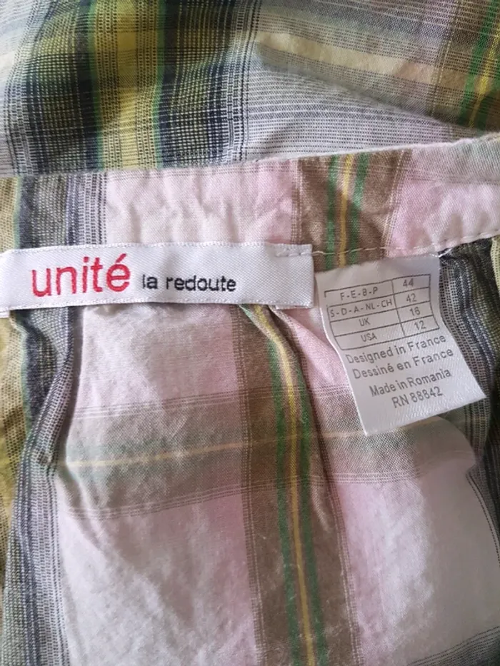 Blouse écossaise La Redoute T 44 - photo numéro 4