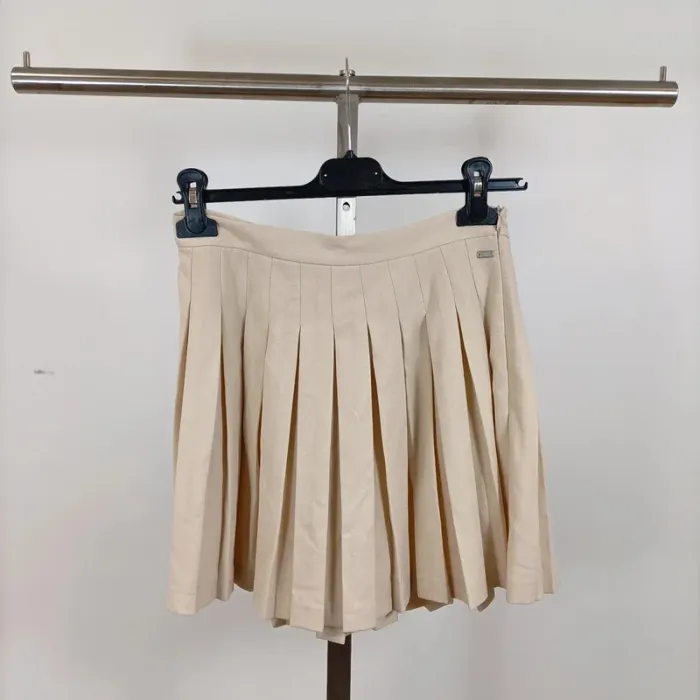 Jupe plissée beige Pacific Republic by Pull & Bear taille M A1026 - photo numéro 3