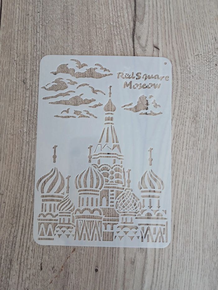 Pochoir gabarit place rouge moscou