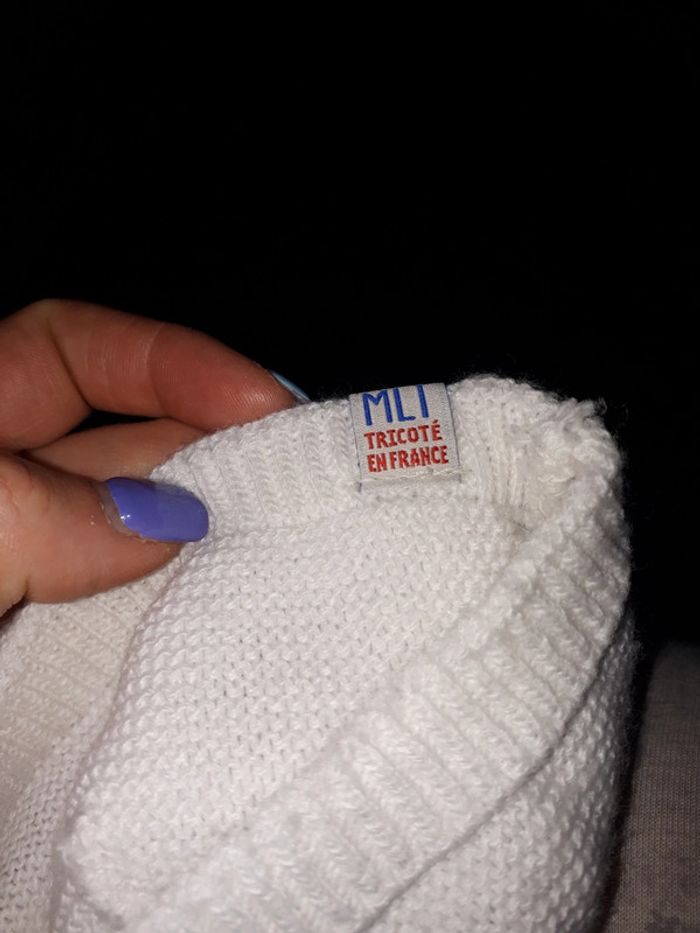 Bonnet de naissance mixte made in France - photo numéro 3