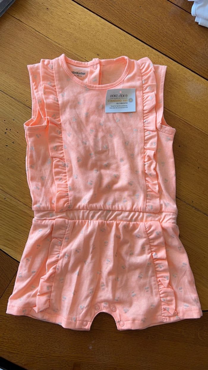 Combishort bébé fille Vertbaudet