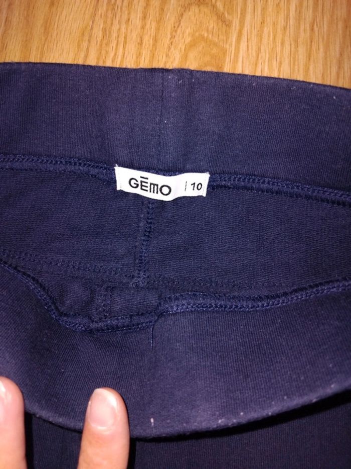 Pantalon leggings fille marine 10 ans gemo - photo numéro 2