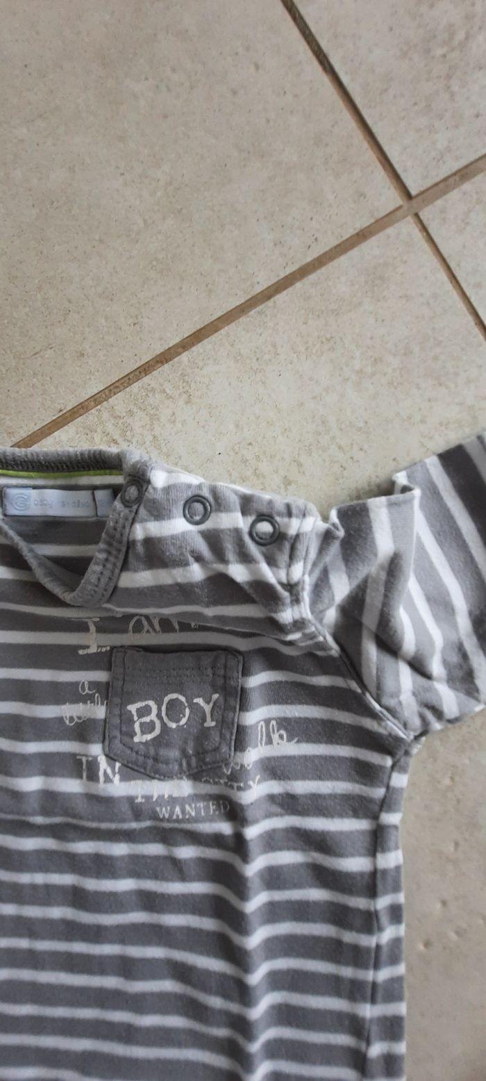 Tee shirt manche longue rayé