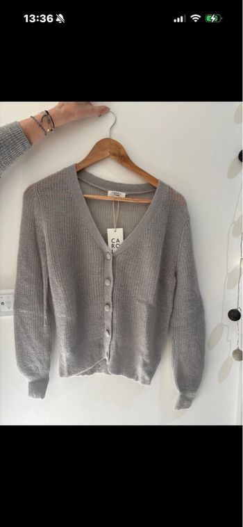 Cardigans gris 