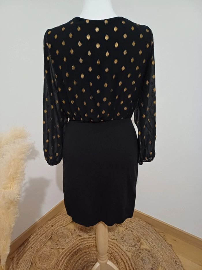 Robe noire chic cache-coeur New Collection taille S 36 - photo numéro 7