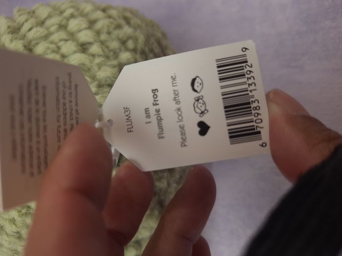 Peluche Jellycat neuve rare retired Flumpie frog grenouille FLUM3F NWT - photo numéro 5