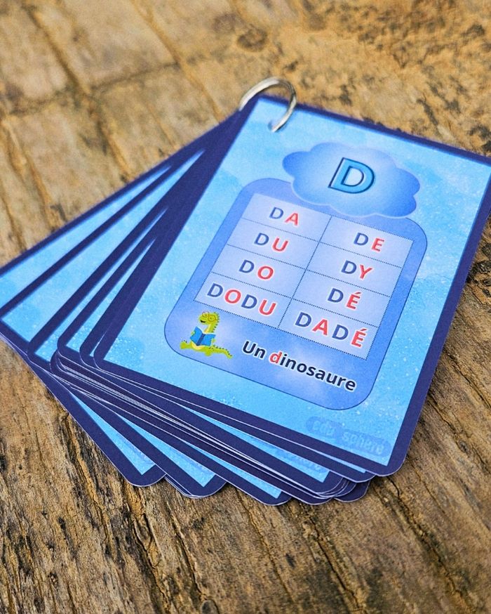 📖 Cartes "j’apprends à lire des syllabes – 30 faces - photo numéro 2