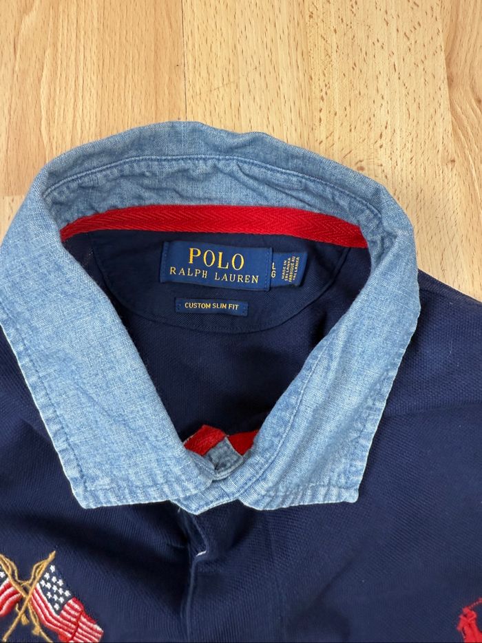 🔹 Polo Ralph Lauren USA – Col en jean – Taille L - photo numéro 5