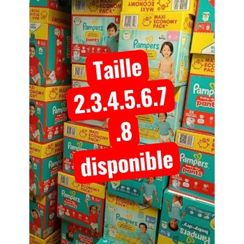 Couches Pampers taille 2.3.4.5.6.7.8