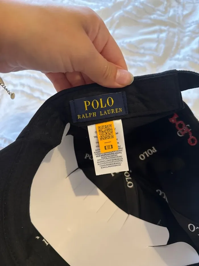 Casquette ralph lauren noir et rouge - photo numéro 6