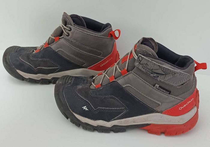 T30 Chaussures imperméables de randonnée -crossrock mid grises - photo numéro 3