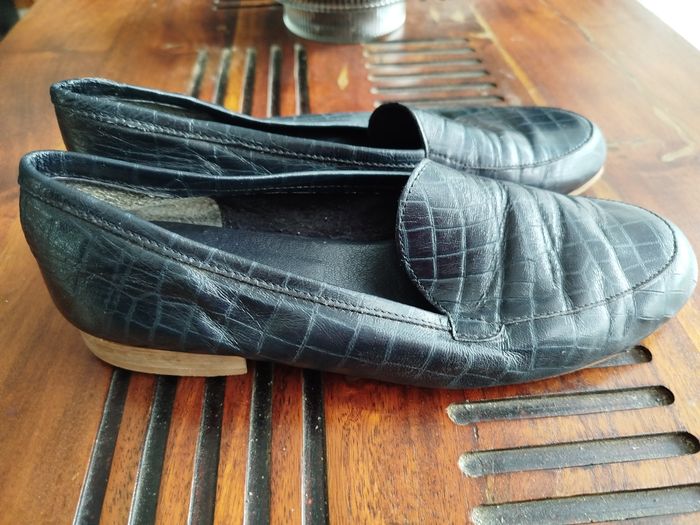 Mocassins cuir gaufré - photo numéro 3