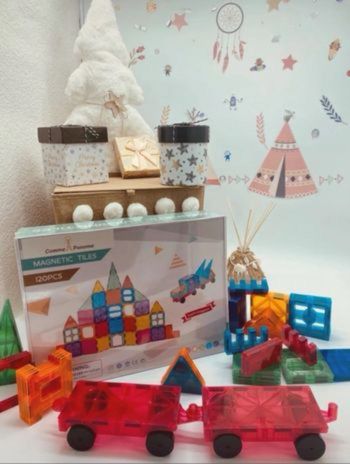 Blocs de construction magnétiques 120 pièces