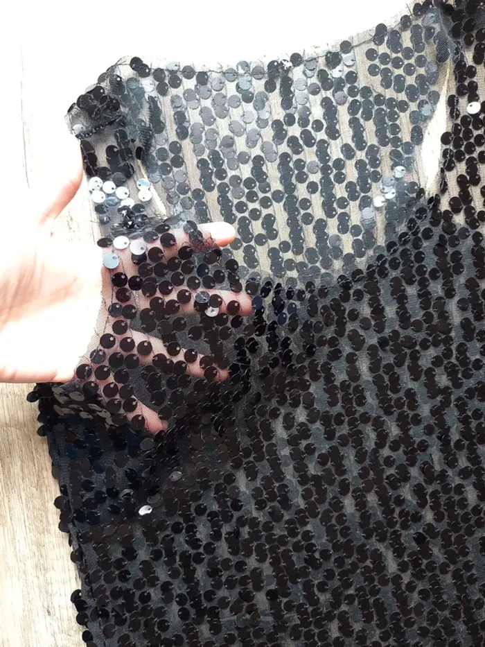 Robe noir transparente L - photo numéro 9