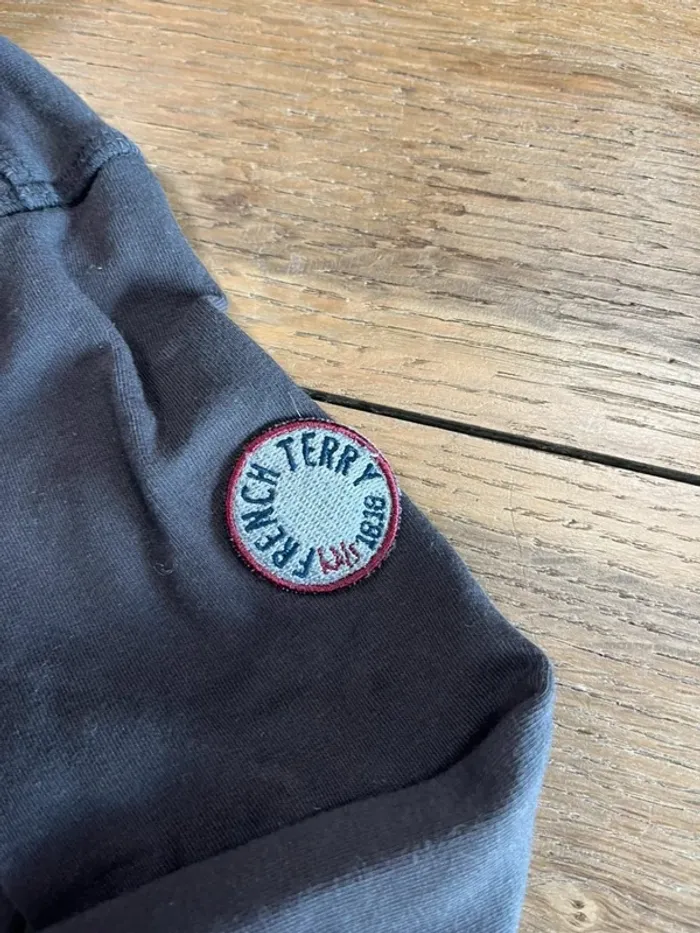 Sweat à zip et capuche marron French Terry 18.18 - photo numéro 3