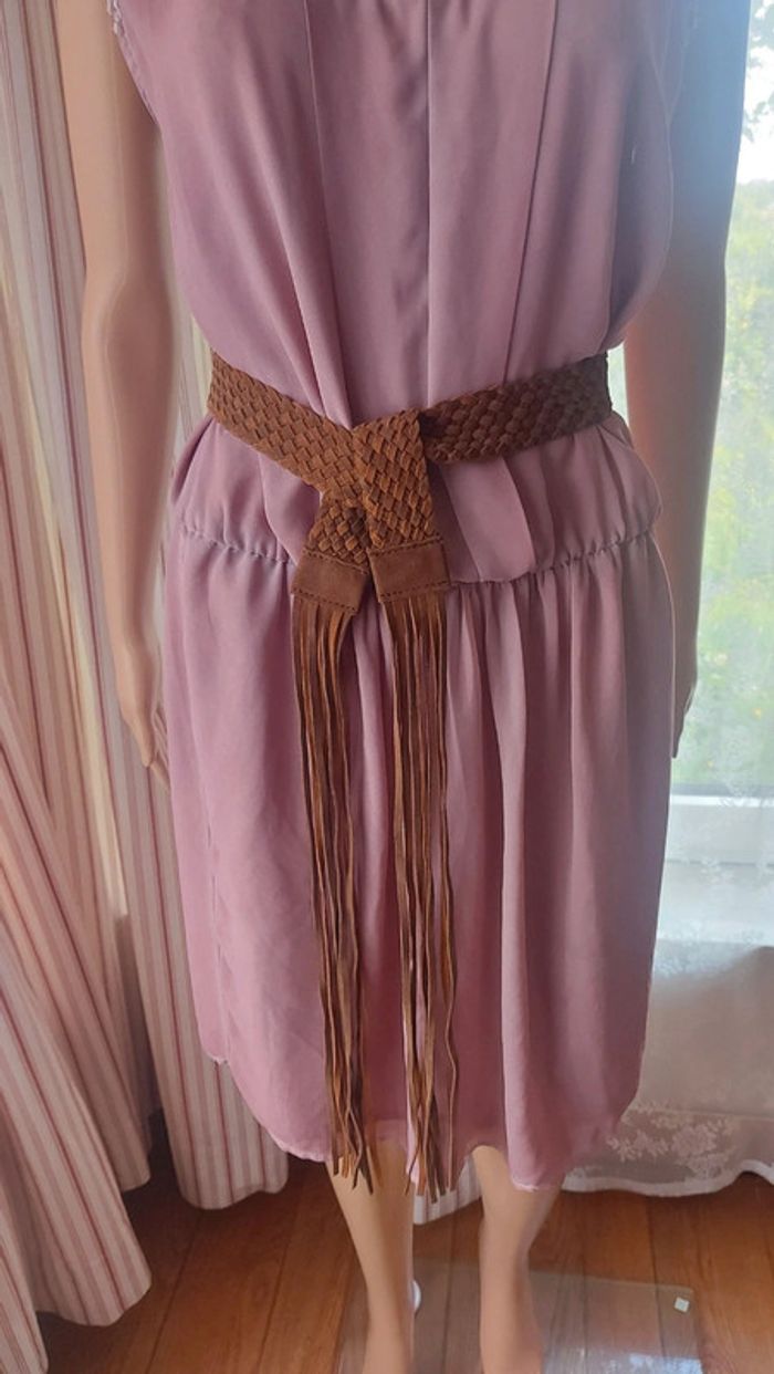 Ceinture tressée Naf Naf cuir taille 3 (85cm)