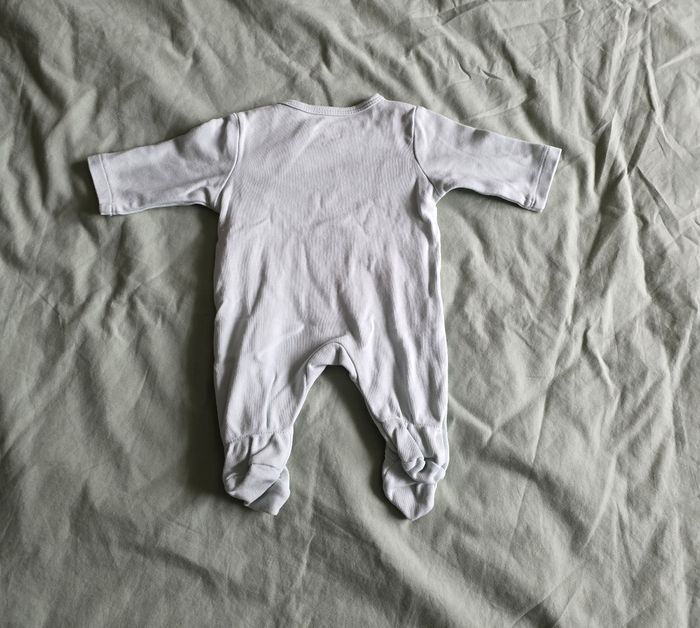 Lot 3 pièces Naissance Kitchoun Gémo Kiabi Coton Marron Bleu Vert - photo numéro 3