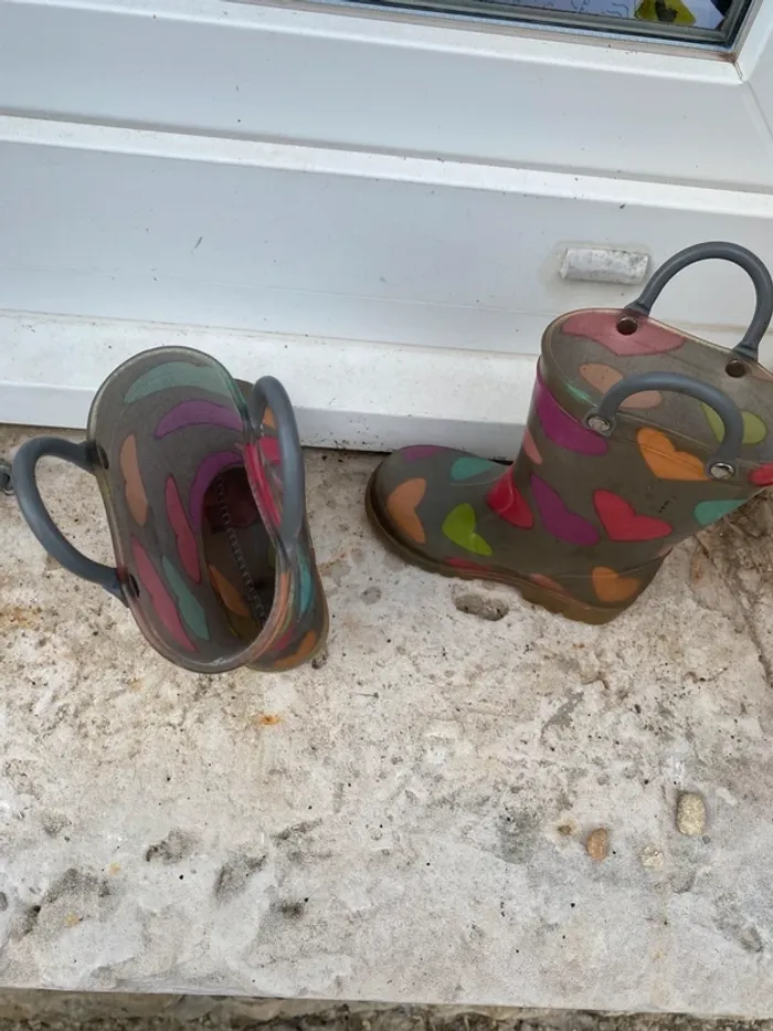 Bottes pluie cœurs 22 lumières - photo numéro 4