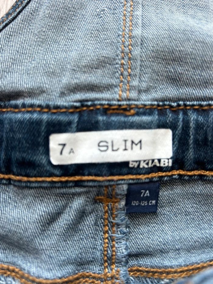 Salopette en jeans 7 ans - photo numéro 3