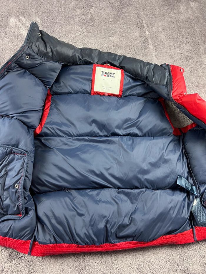 Doudoune sans manches Tommy Jeans Rouge & Bleu Marine – Taille S - photo numéro 7