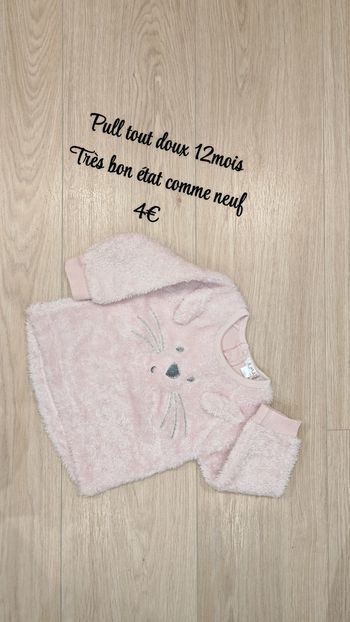 Pull tout doux 12mois 