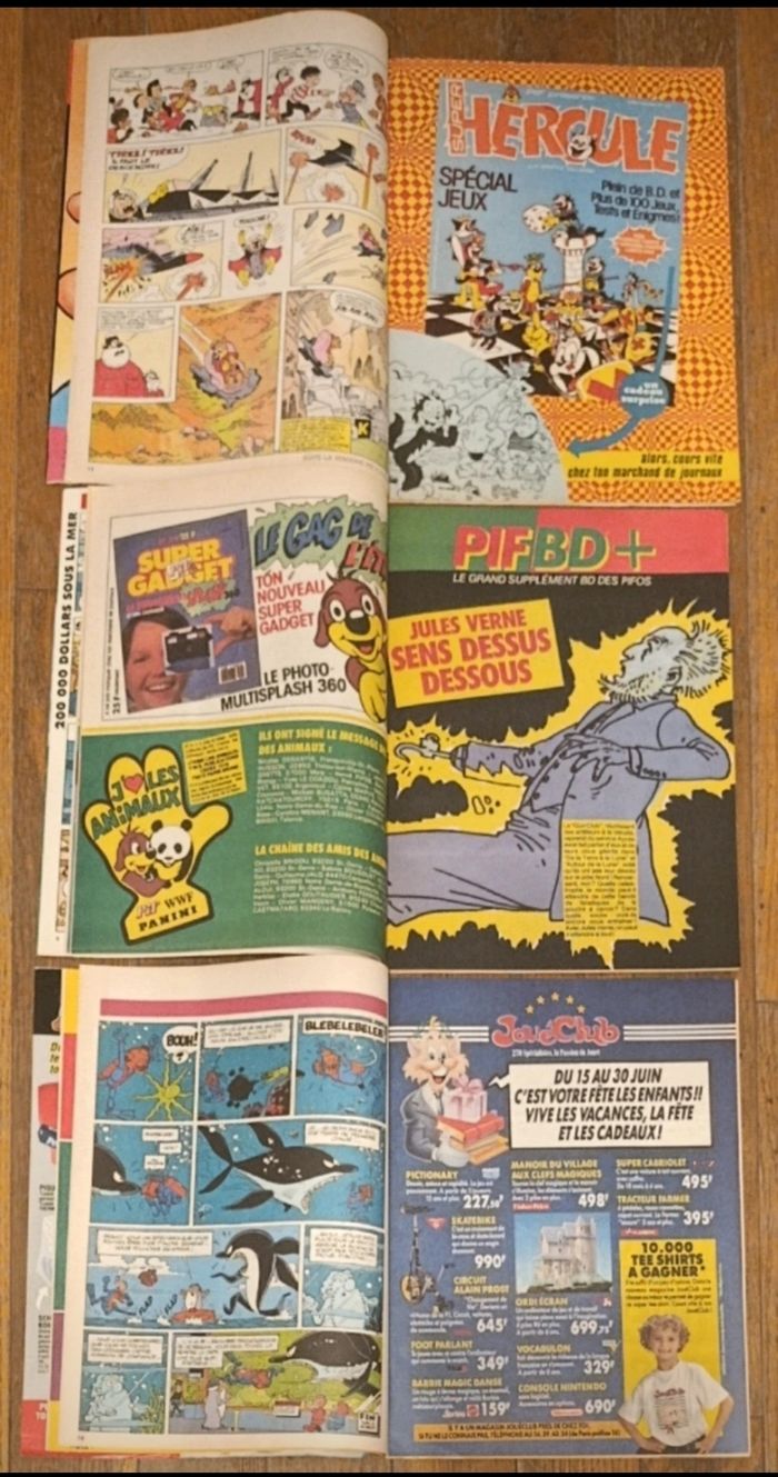 Lot de 3 anciens Pif avec les livrets policier 1987 Vintage - photo numéro 5