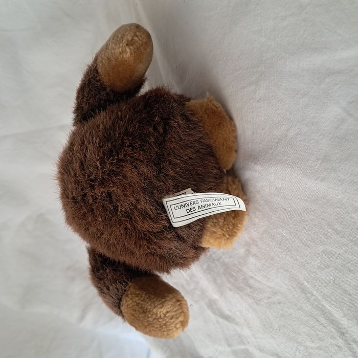 Doudou peluche gorille singe L'univers fascinant des animaux éditions Atlas Hauteur 12 cm - photo numéro 7