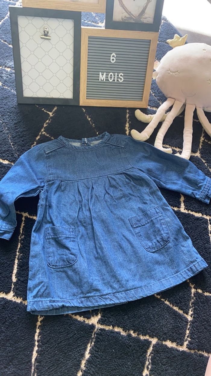 Robe tunique jean fin 6 mois