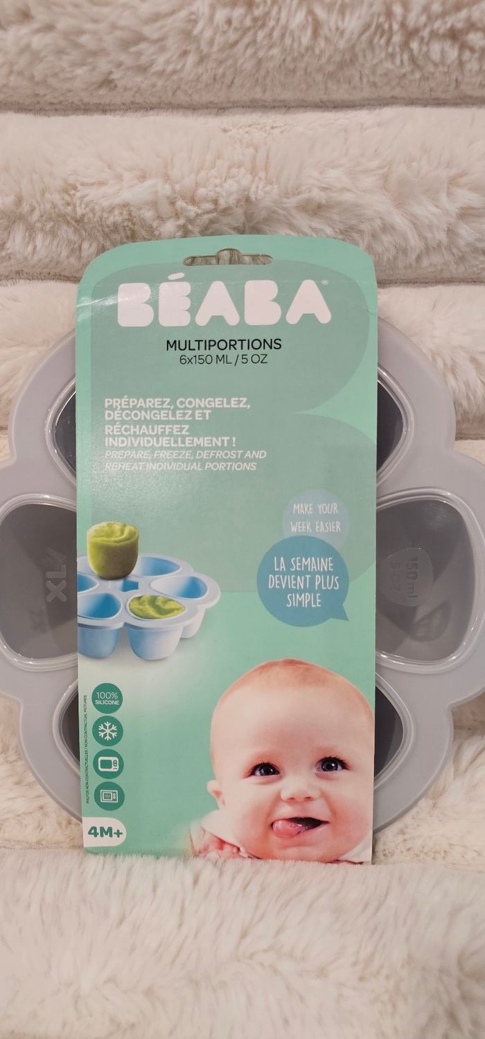 Lot de 2 fleurs 🌸 multiportions BEABA XL 150ML Neufs - photo numéro 2