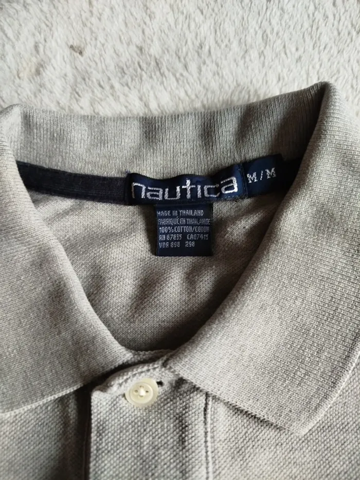 Polo Nautica gris taille M/M usa - photo numéro 3