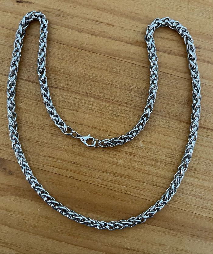 Collier acier inoxydable Long 49cm - Neuf - photo numéro 2