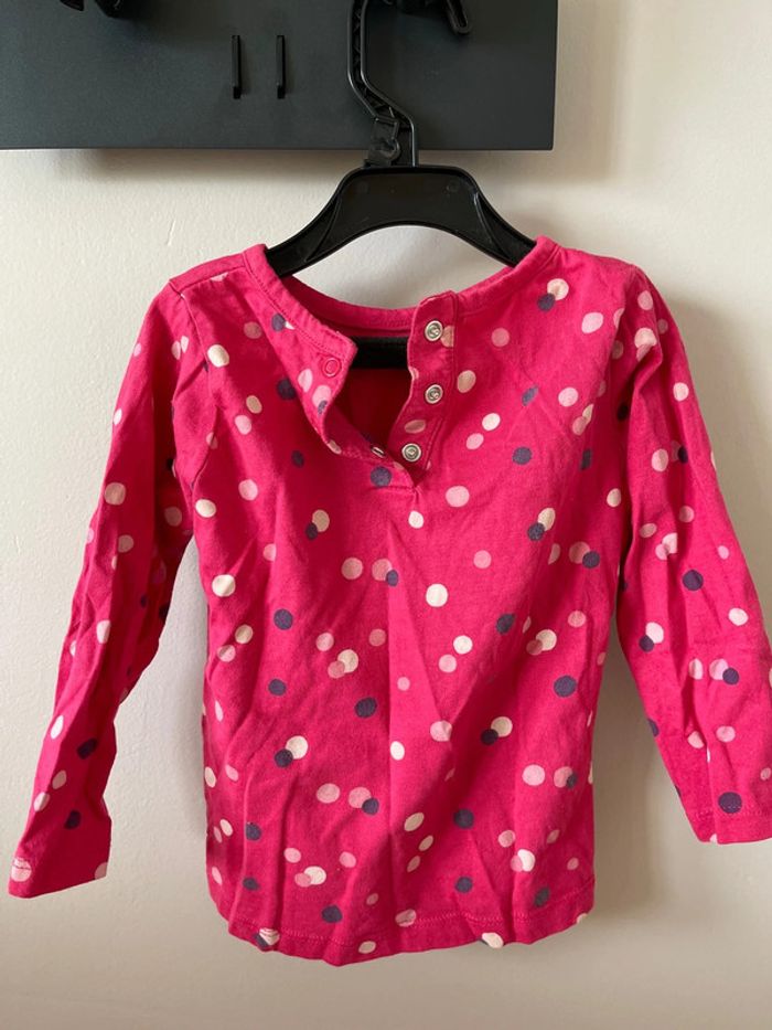 T-Shirt manches longues Mots d’enfants taille 24 mois - photo numéro 2