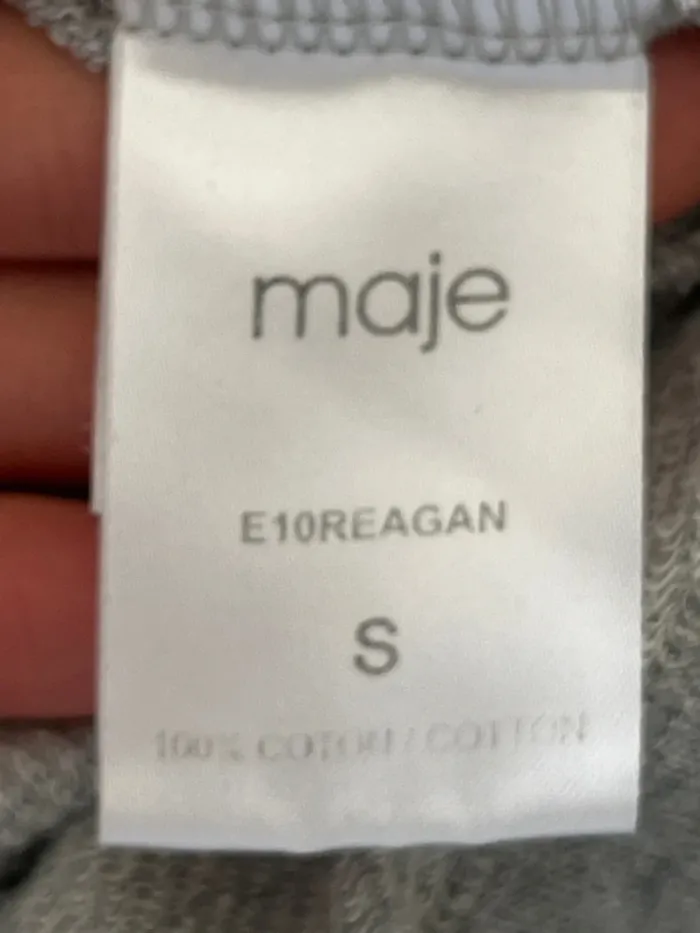 Haut manches courtes bouffantes gris Maje - photo numéro 8