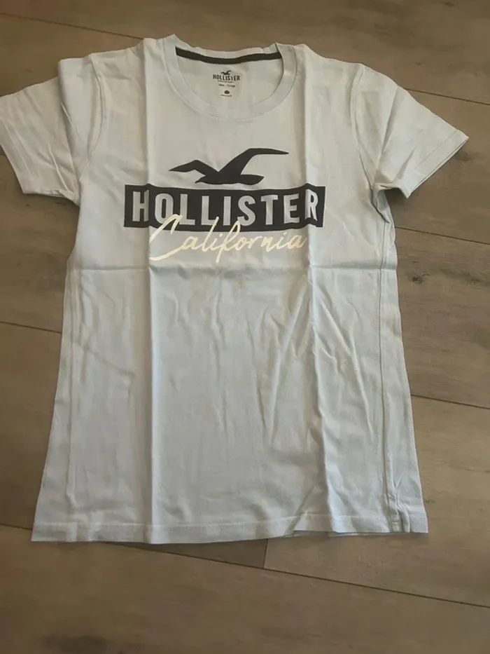 Tee-shirt Hollister xxs bleu ciel
