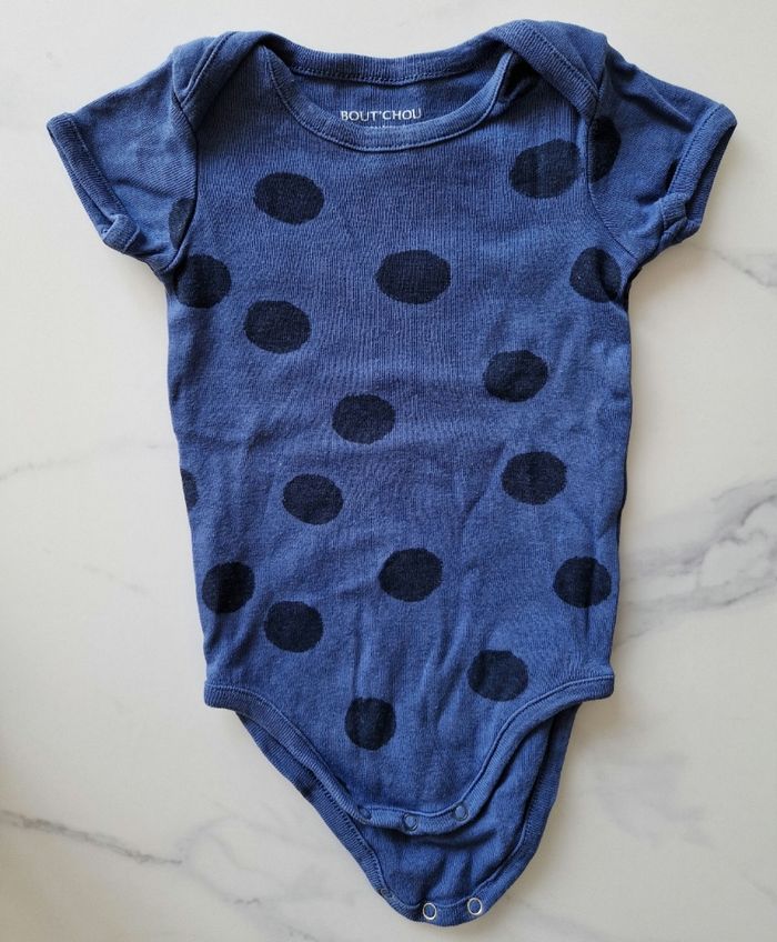 Bodie bleu à pois Bout'Chou 9 mois