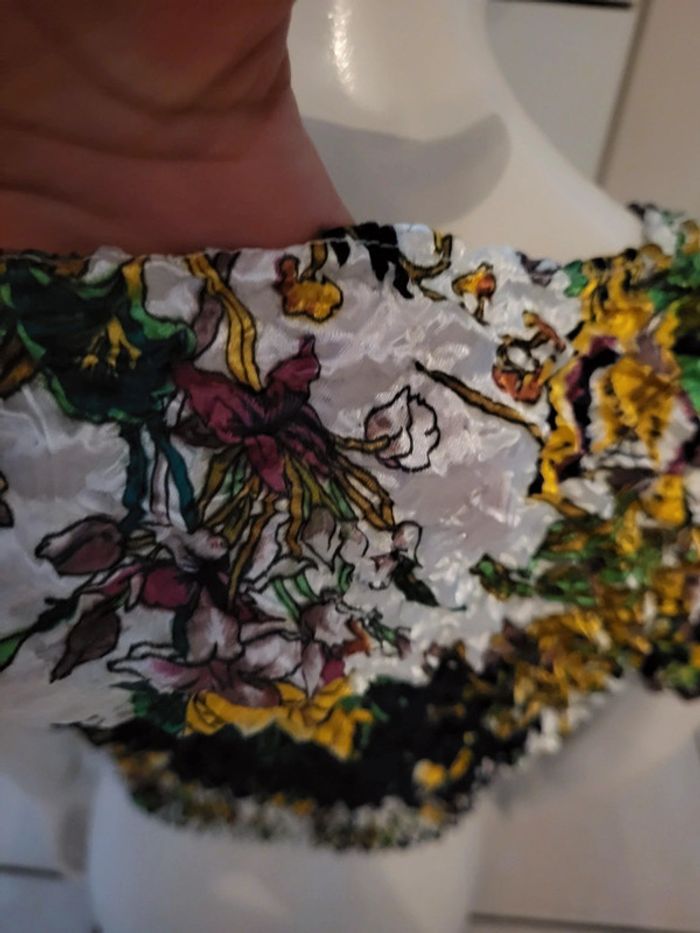 Top femme froissé élastique original - photo numéro 5