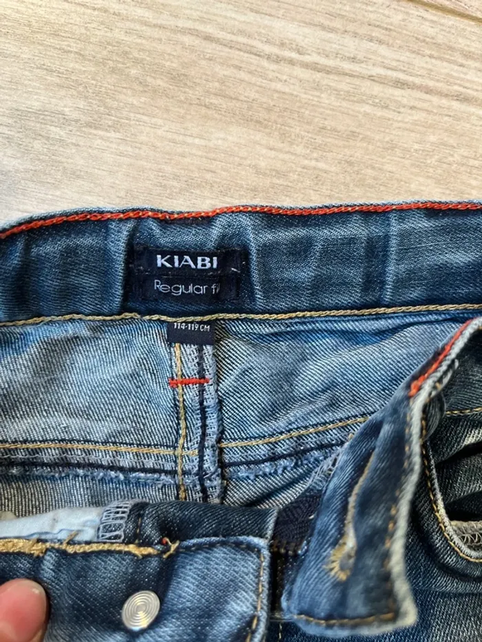 Bermuda Jean, style usé taille réglable - photo numéro 3