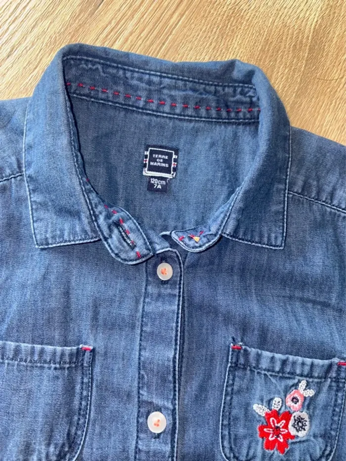 Robe en jean souple terre de marin idéal mi saison rentrée scolaire - photo numéro 3