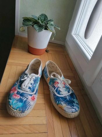 Chaussures  été  plate  à fleurs Victoria  I.  Code Y2k