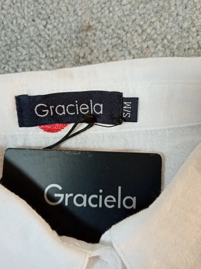 Graciela. Chemise/blouse en gaze de coton - photo numéro 5