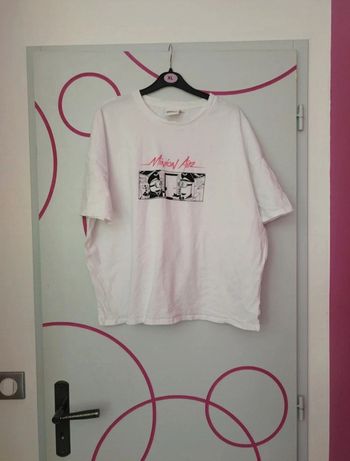 Tee-shirt manches courtes femme minions taille xl 1