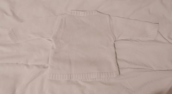 Gilet blanc hiver mixte 3 mois - photo numéro 2