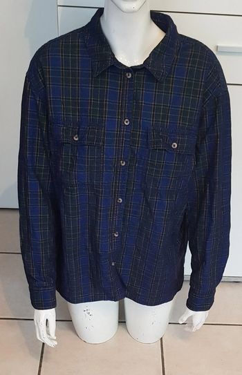 Surchemise côtelée à carreaux