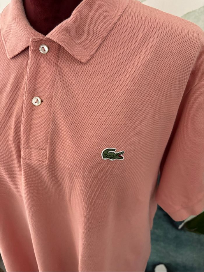 Polo lacoste homme orange corail - photo numéro 2
