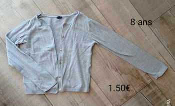 Gilet 8 ans fille